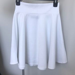 White A-Line Skirt